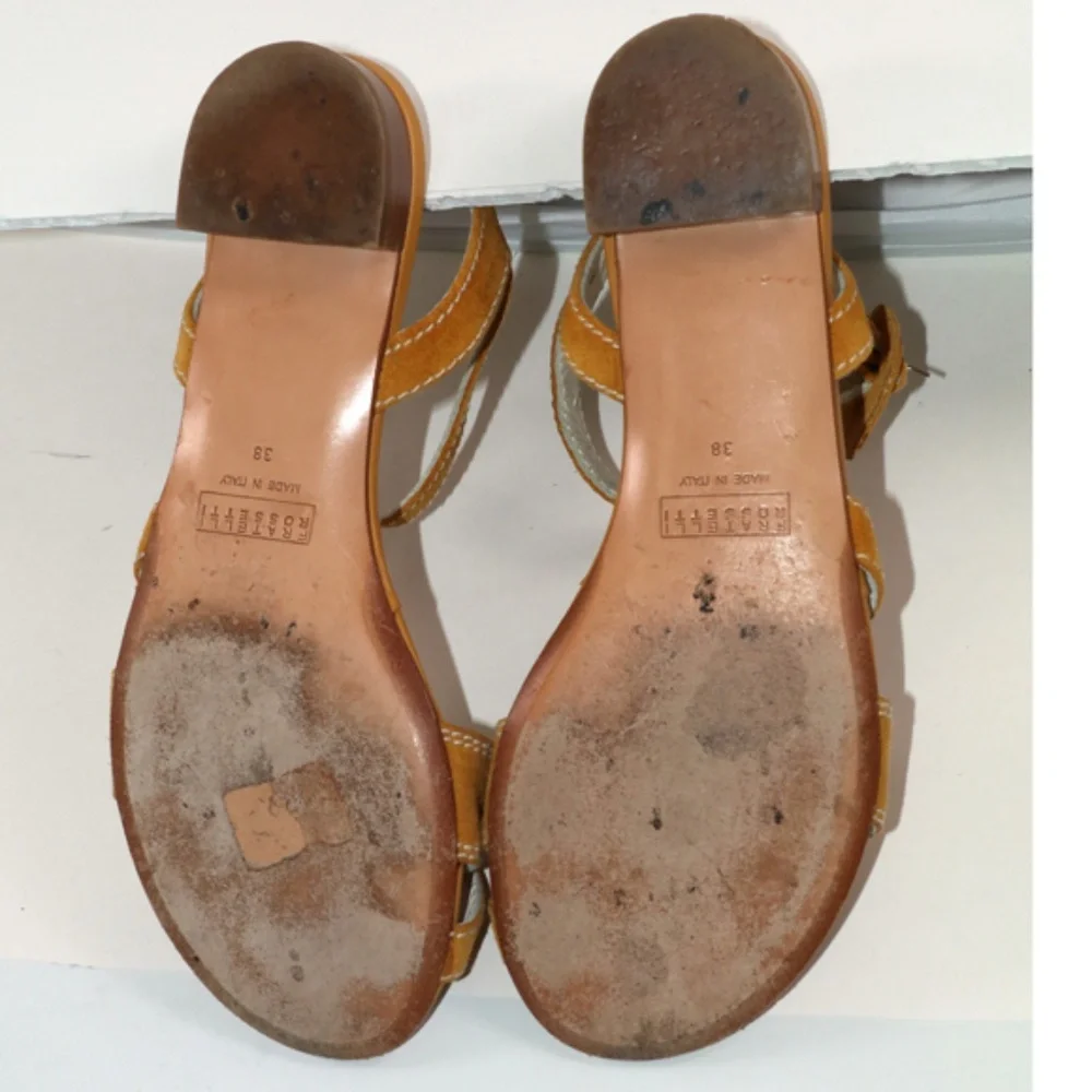 fratelli rossetti   sandals flats  lovingly worn - Picture 6 of 6